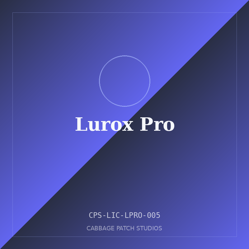 Lurox Pro license package