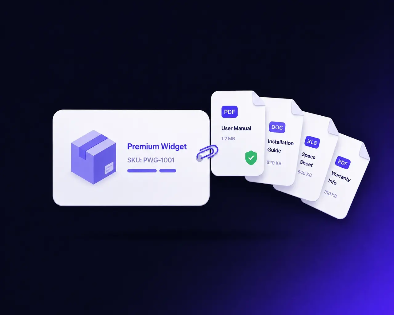 Product Attachments for Magento 2 — datasheets, manuals and warranties on the product page